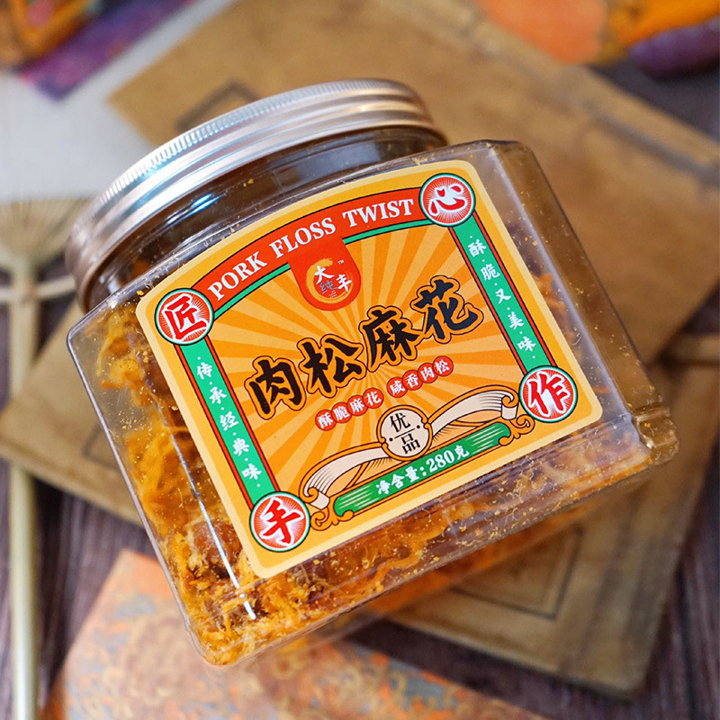 Rau thông nguyên chất lớn 280g hộp thực phẩm giàu dinh dưỡng lưới thực phẩm nổ đỏ lớn 18 hộp/hộp