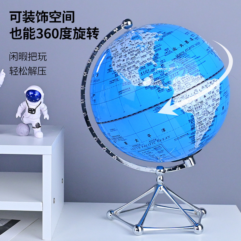 Creative Globe cabinet with a light and expensive desktop decoration for the living room television office.