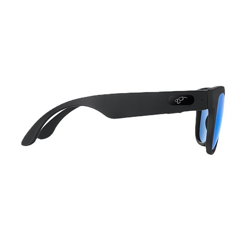 Voice-to-phone music volume-to-moment control operation of a blue-tooth audio glasses sunglass