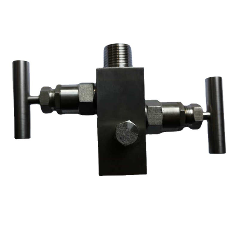 Multi-port internal and external screw integrated two valves multi-specified non-embroided steel medium-pressure two-way instrument two valves