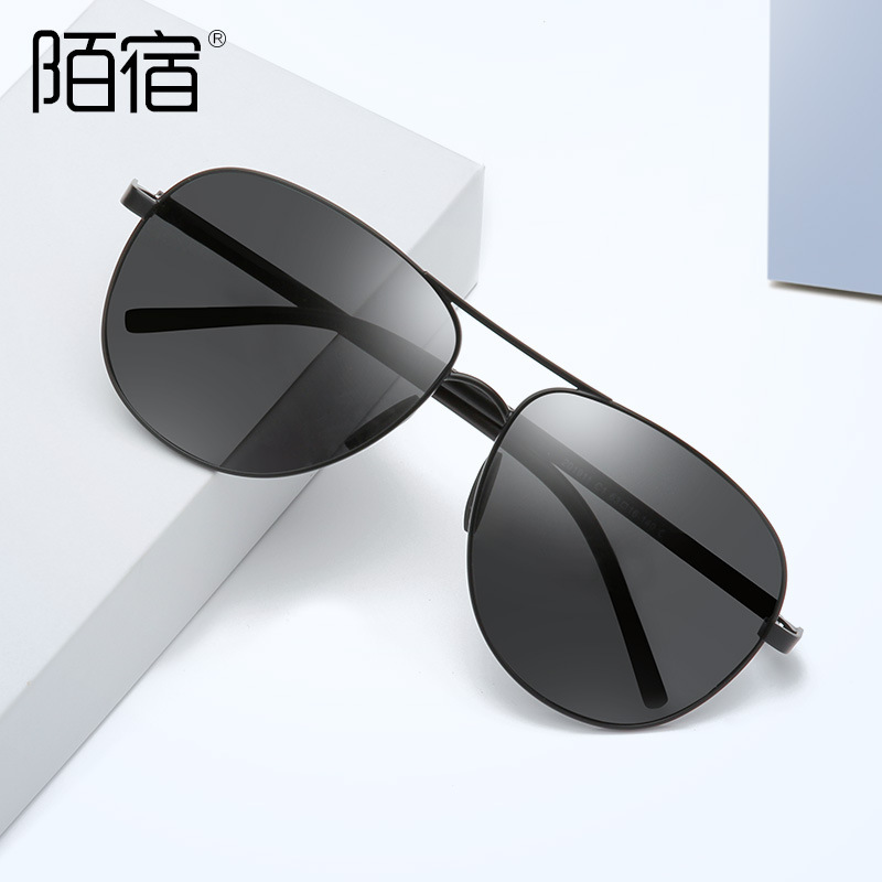 Stranger TR90 light sunglasses metal frame clams quality cross-border sunglasses 201911