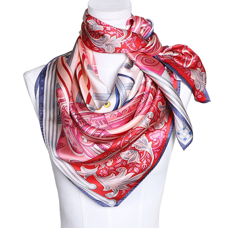 It's a silk towel factory, digitally printed long scarf.