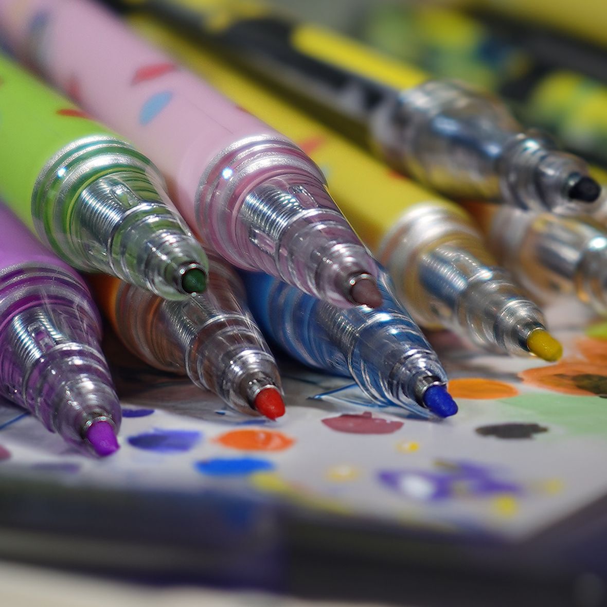 Colour-coded taps with a little duct tape, safe water for children without dirty hands.