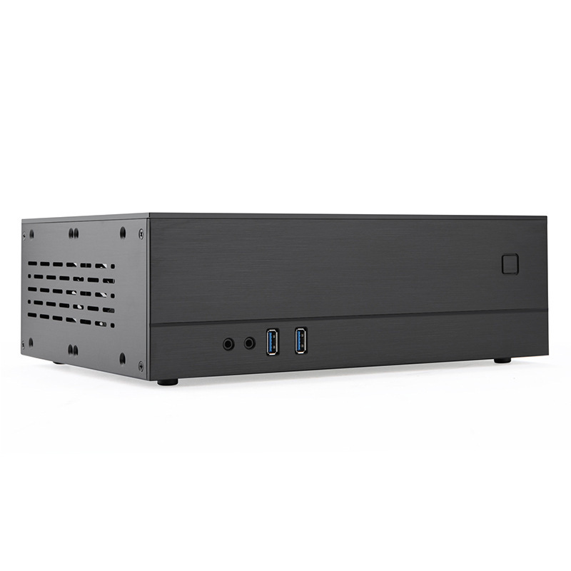 XQBOX A02-bed 알루미늄 상자 HTPC 상자, 반 높 단면도 카드 상자