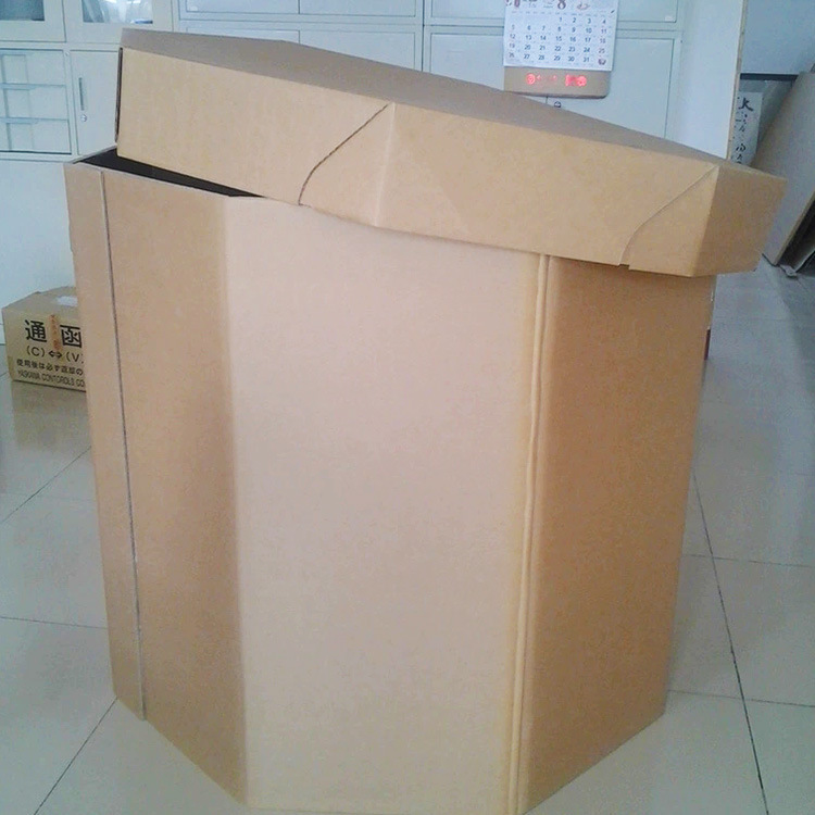 Eight-angle cardboard box.