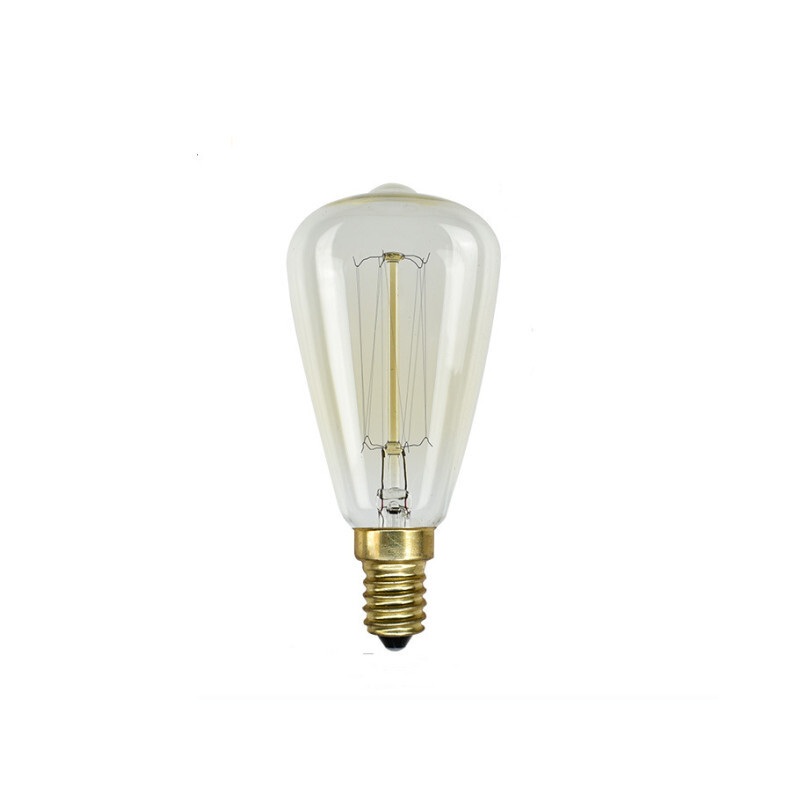 E27 110V-220V 40W ST64 Tungsten light bulb