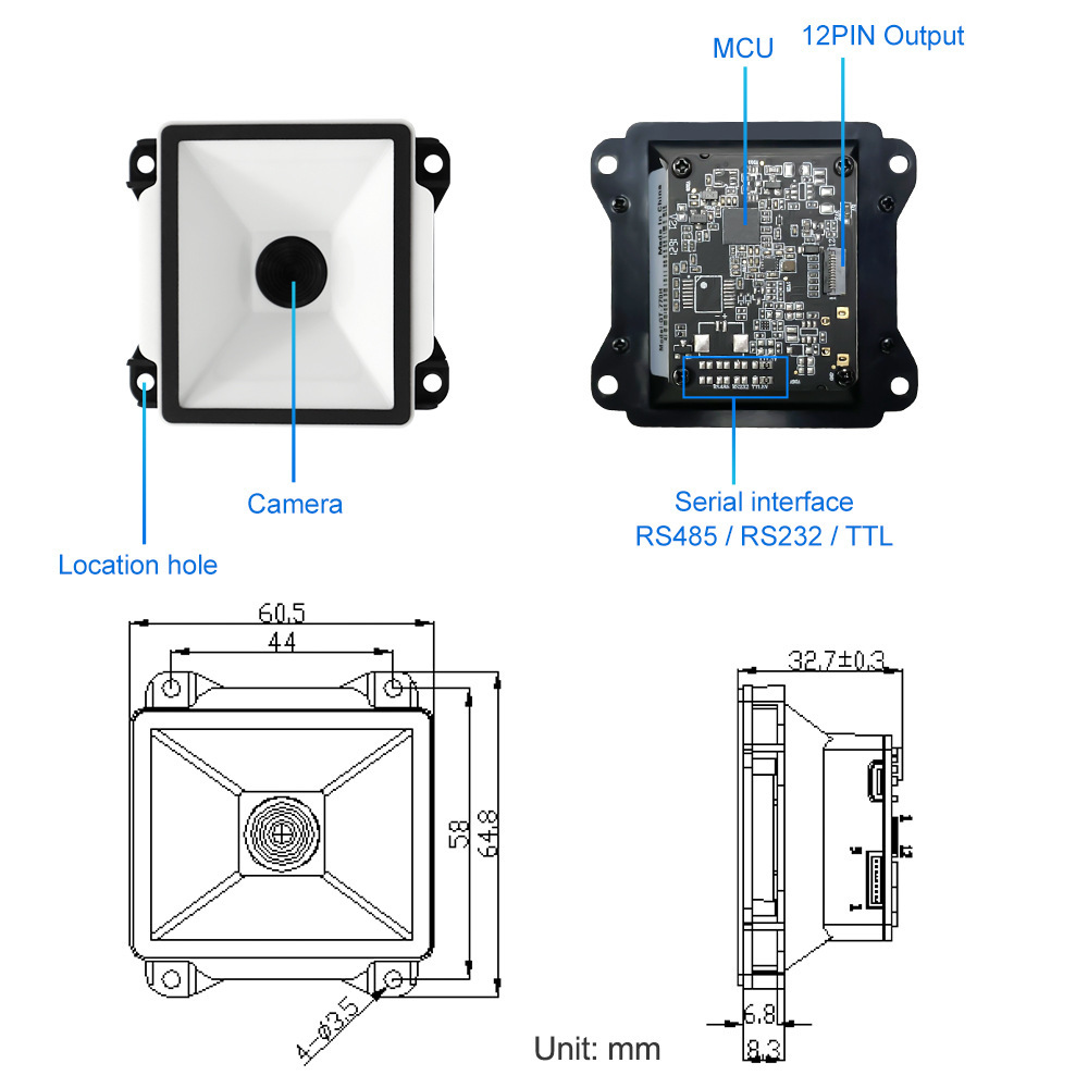 Gitami GT-770H scan module 2D scan module embedded sweeper