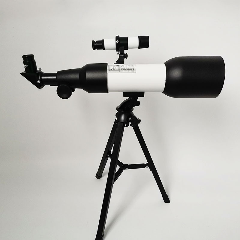 Specialized astroscopes view the moon at night.