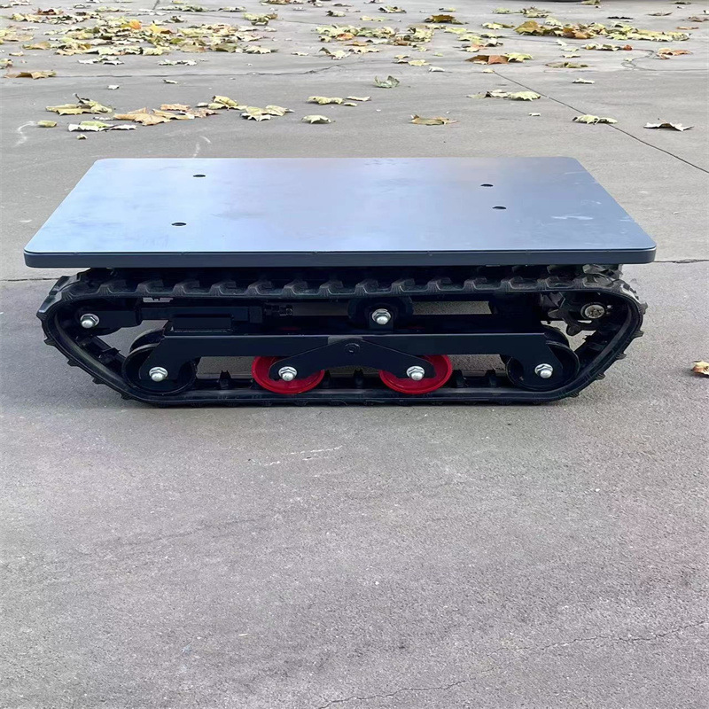 Landwork electric rubber-tracked chassis transport vehicle Engineering mountain lift tracked transport vehicle