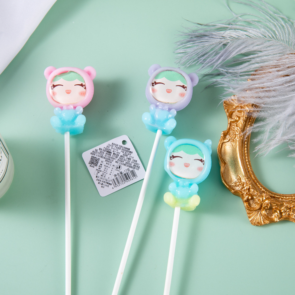 Newly decapitated cutie-girl lollipop child snack gift with high-colored student leisure food distributed