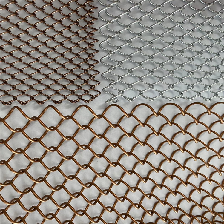 Aluminium alloy decorating curtains of a metallic decorating net