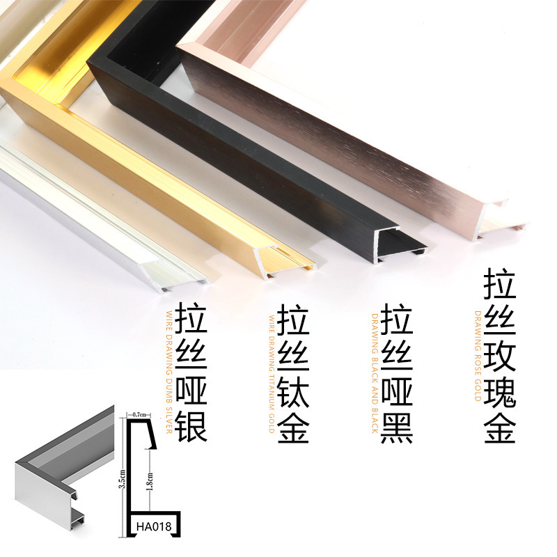 Linear frame factory for aluminium alloy frames, light luxurious painting frames, fine metal frame