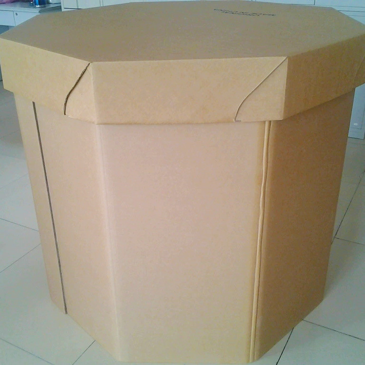 Eight-angle cardboard box.