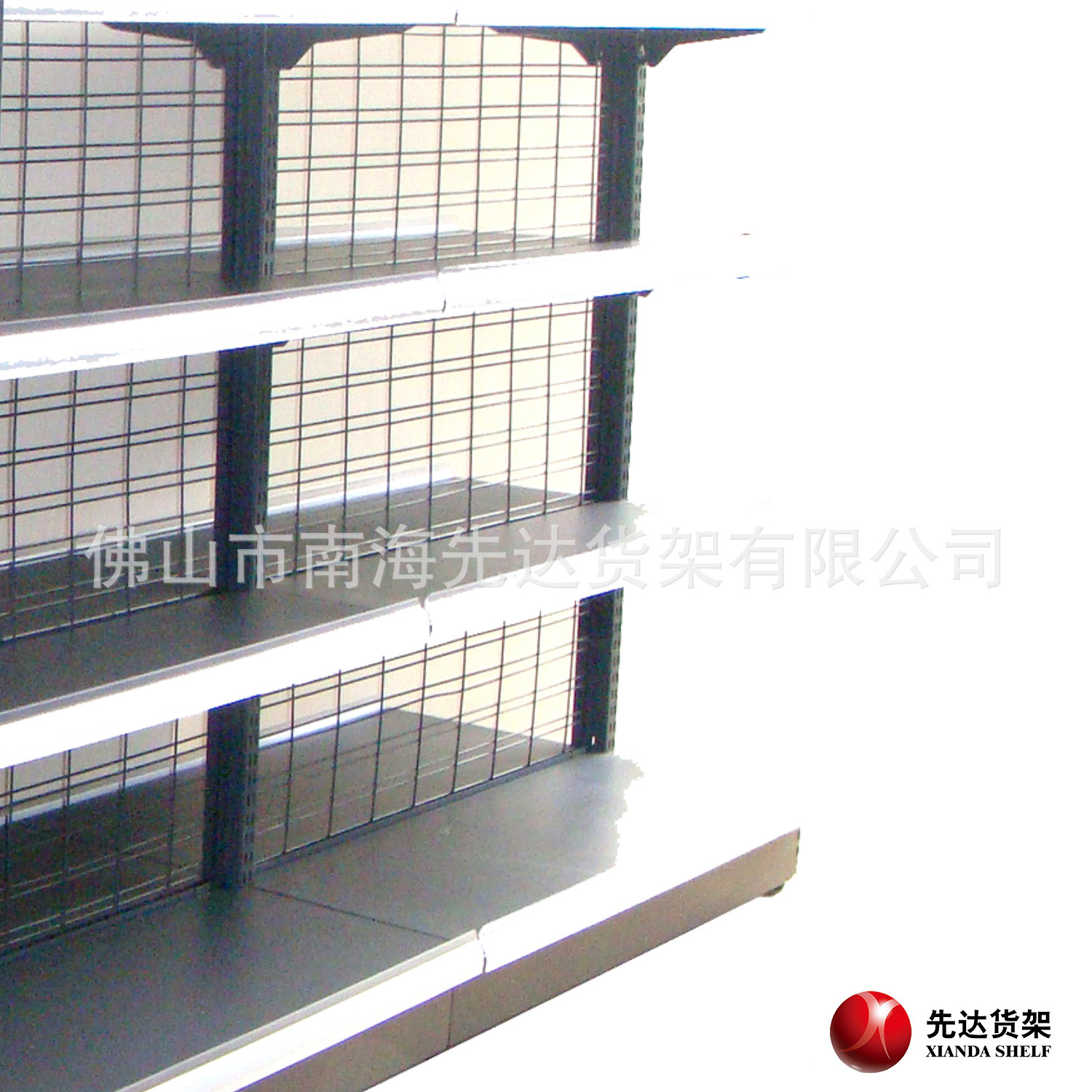 A convenience store shelf, 30KG/story, back-net supermarket shelf, pharmacy shelf, shelf factory