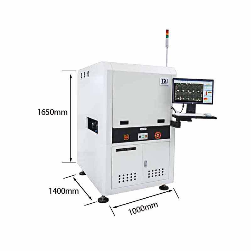 Deloitte TRI imports a fully automated AOI online optical detector to detect precision communication electronics in front of the furnace.