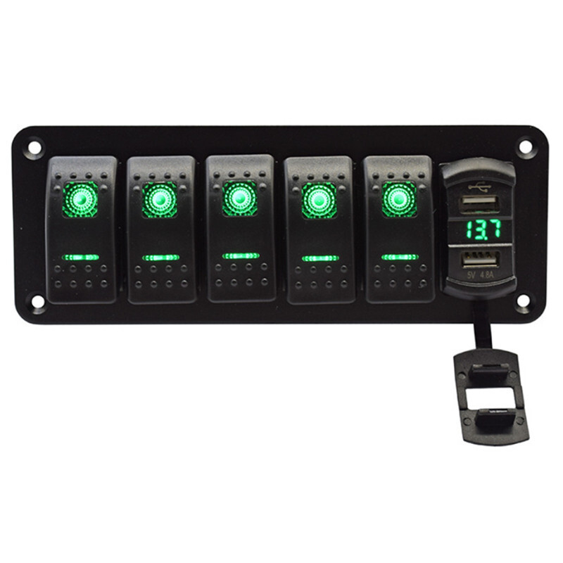 4GANG Ship Switch Panel Retrofitting Vehicle Parts Vehicle Bar Apply Switching Electric Pressurez