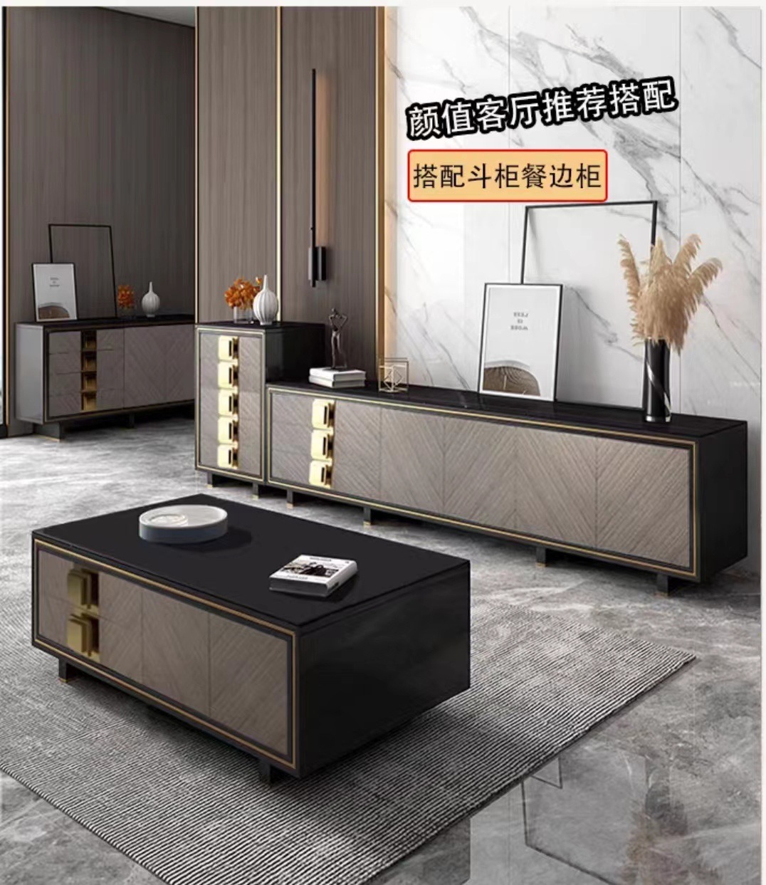 American TV cabinets, new Chinese living room lockers, modern and simple household living room furniture