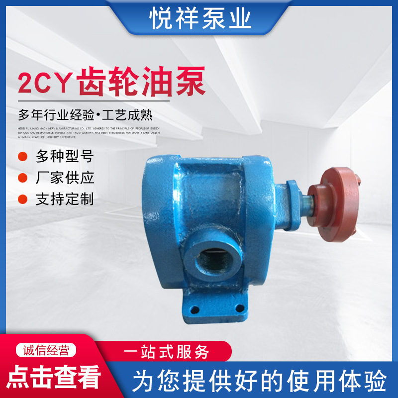 Supply of 2CY gear pumps High pressure gear pump lubricant pump 2CY7.5 12/2.5 gear pump