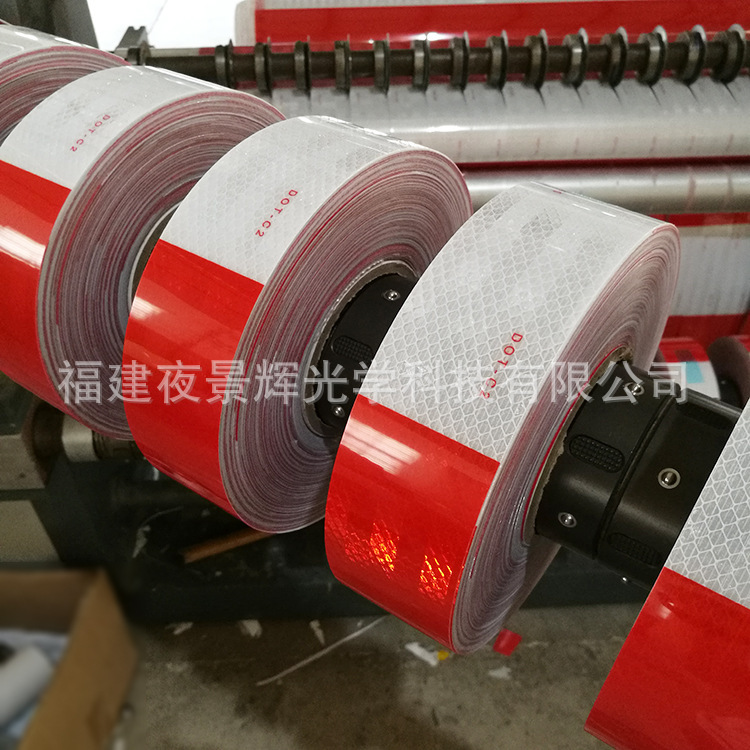 Gương chiếu hậu DOT-C2 cường độ cao, băng cảnh báo tường màu đỏ và trắng để xuất khẩu từ Châu Âu và Hoa Kỳ
