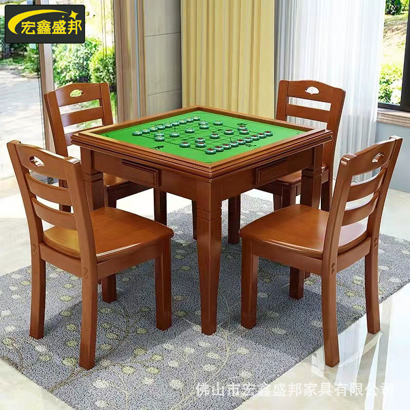 A modern, simple folding of chess tables and chairs by simple hand