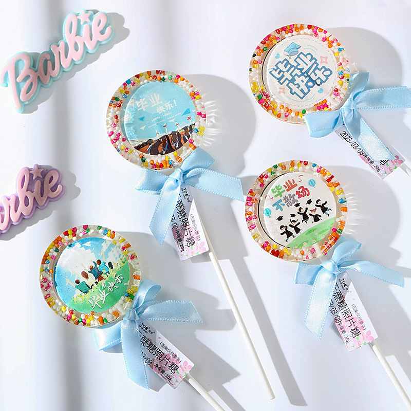 Happy graduation season of a hard candy factory with candy lollipop creative lollipop student birthdays.