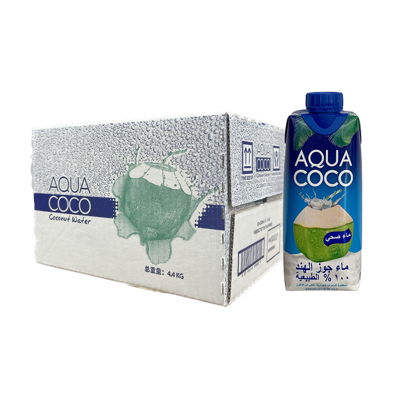 Ikeba with raw imported coconut water 330ml box with electrolytic raw coconut juice package mail