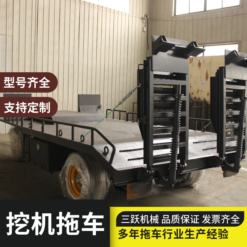 The factory sells heavy trailers, multi-purpose trailers with ladders, flat-bed trailers.