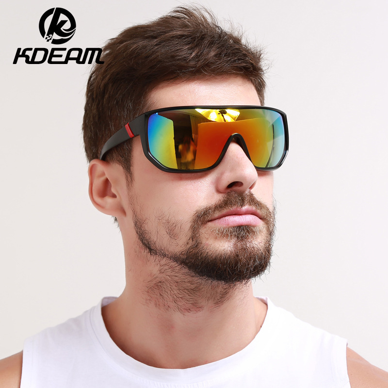 KDEAM, Euro-Med Men's Windproof Motion Glasses, Dazzling Eyeglasses, Rideing Sunglasses, KD100