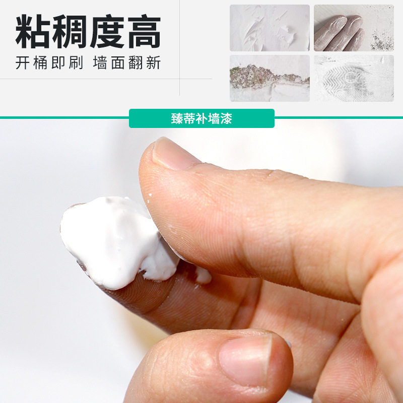 臻蒂防黴裂縫釘眼修復膩子批發一件代發白色補牆膏家用牆面修補膏