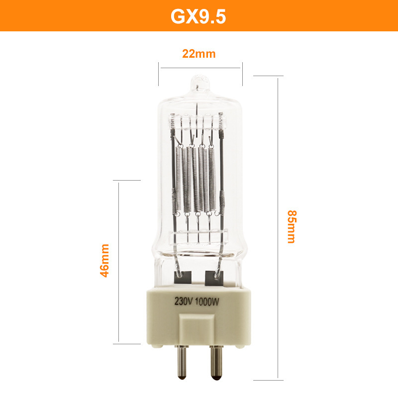 1000W stage video lights, photo spotlights, halogen halogen halogen halogen lamps.