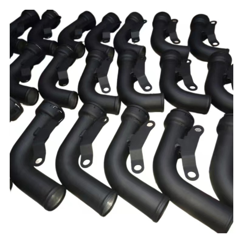 Car spare parts engine black-painted aluminium tube air entry tube bend to process surface treatment