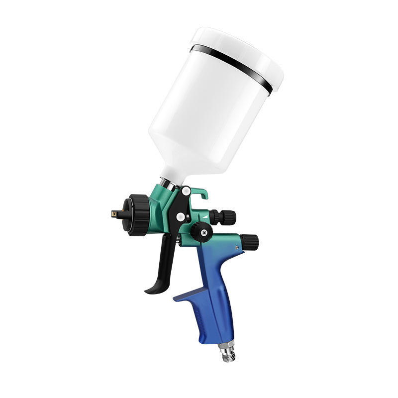 Spray-fired paint-painting gun.