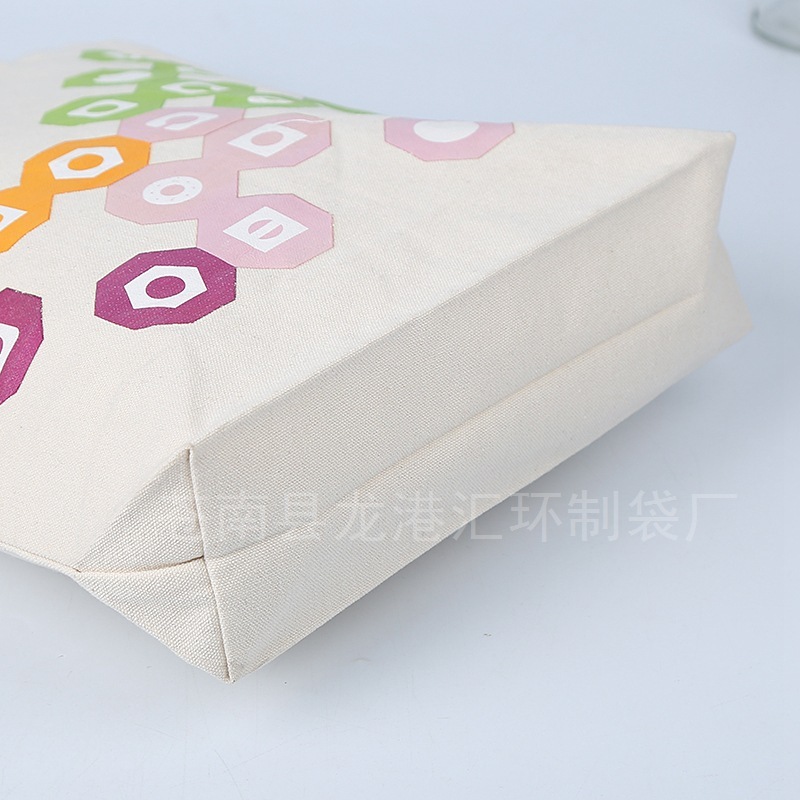 Wholesale of the factory, hand-printed ads, hand-held cotton bags, clothes-shopping canvas bags, printable logo.