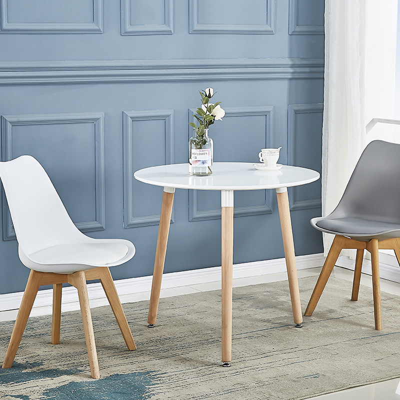 Nordical Ims table, table and chair combinations, modern and simple, home table, wood round table.