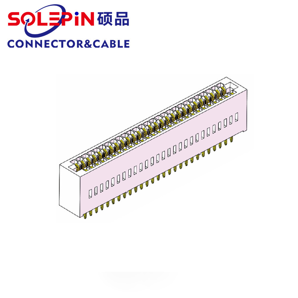 2.54 Goldfinger 구멍 적합 2.0/3.0 두꺼운 PCB Goldfinger 연결관 200 도