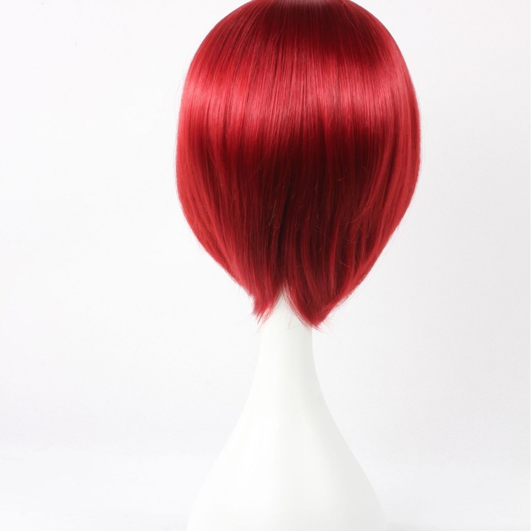 Wally, 001A, starry Sky, owl msn, short red COS wig.