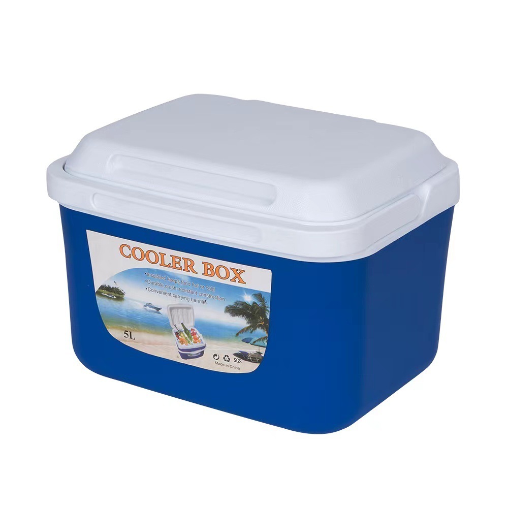 Out-of-door ice-cooled portable vehicles with home-based cold-cooled containers