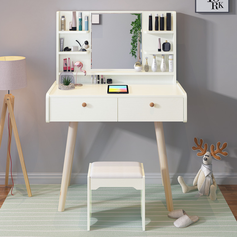 Nordian dresser, simple bedroom, small household dressing table.