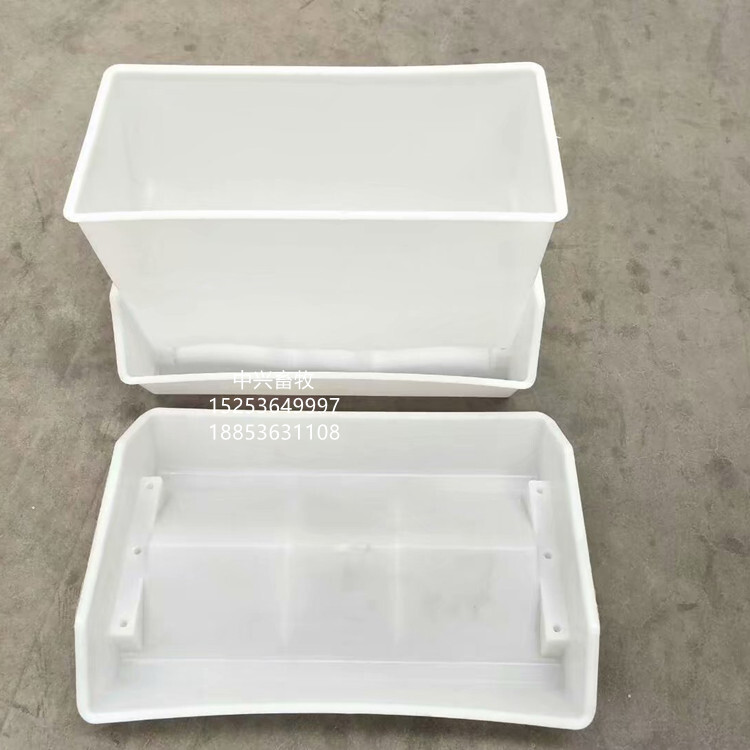 Feeding goose case, white plastic box, duck tank, white chicken tank feed box.