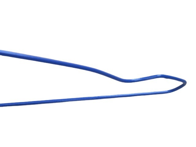 2.2 mm standard dry cleaner with a single-time white-coated barbed wire coat with plastic wire wire and a blue coat