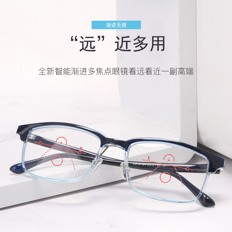 The blue light is gradually multi-focusing on the old mirror's intelligence automatically ombling close to the wholesaler of the old glasses.