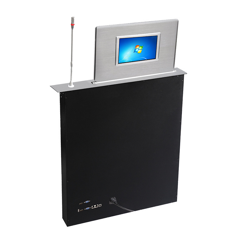 Junnan Paperless Conference System, LCD elevator with microphone backscreen, synchronized screen smart conference room