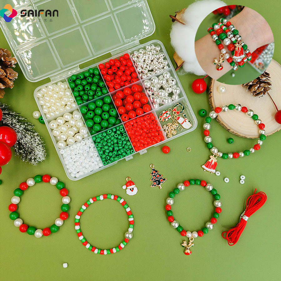 Cross-border Christmas new dialyse bag of hand-coated beads