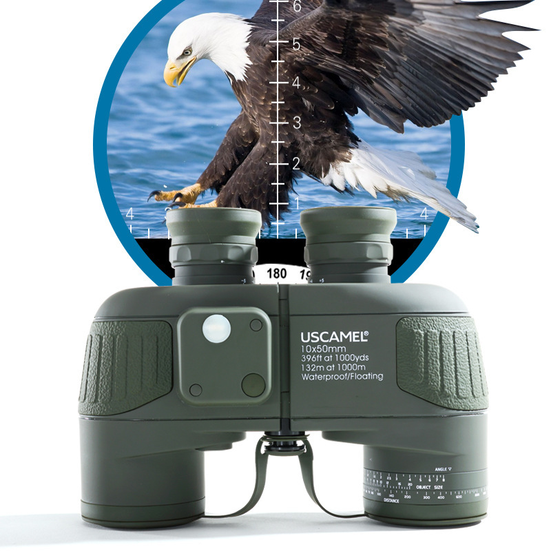 Direct sale by the manufacturer of the USCAMEL telescope 10X50-barrel sea-coordinate-protected water partitioner