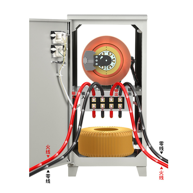 단 하나 사람, 220v 압력기, 15 kva, 완전히 자동적인 수출 안정제.