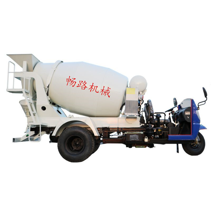 Retrofit of the manufacturer ' s hybrid car, two five-wheel concrete mixer, limited-wide small cement trans-shipment vehicle, current vehicle