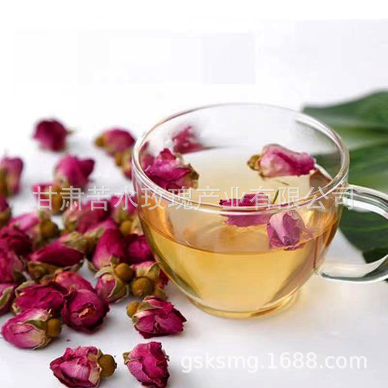 Phải chịu huy chương, trà hoa hồng, 60g, trà hoa hồng khô mà không có thuốc kích thích.