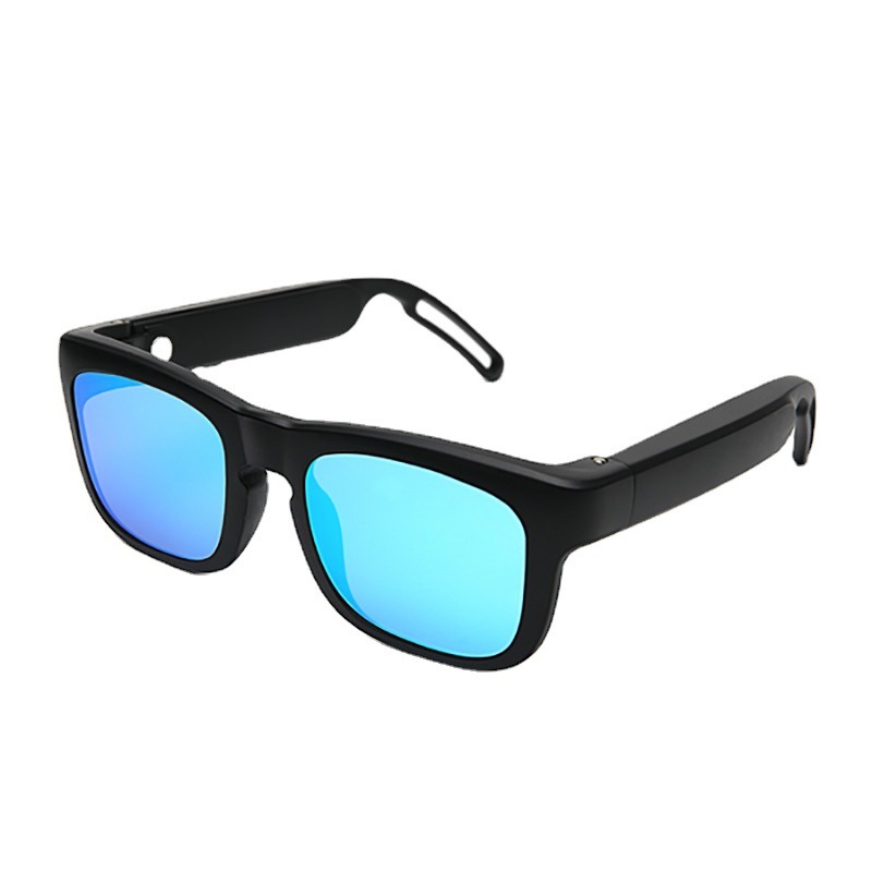 Wire-directed audio lenses with bluetooth headphone glasses UV400 sunglasses