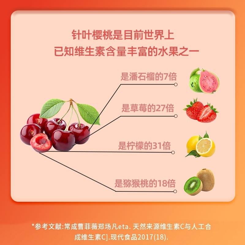 新貨血橙針葉櫻桃維生素c壓片糖果血橙櫻桃維生素c壓片上海根萊