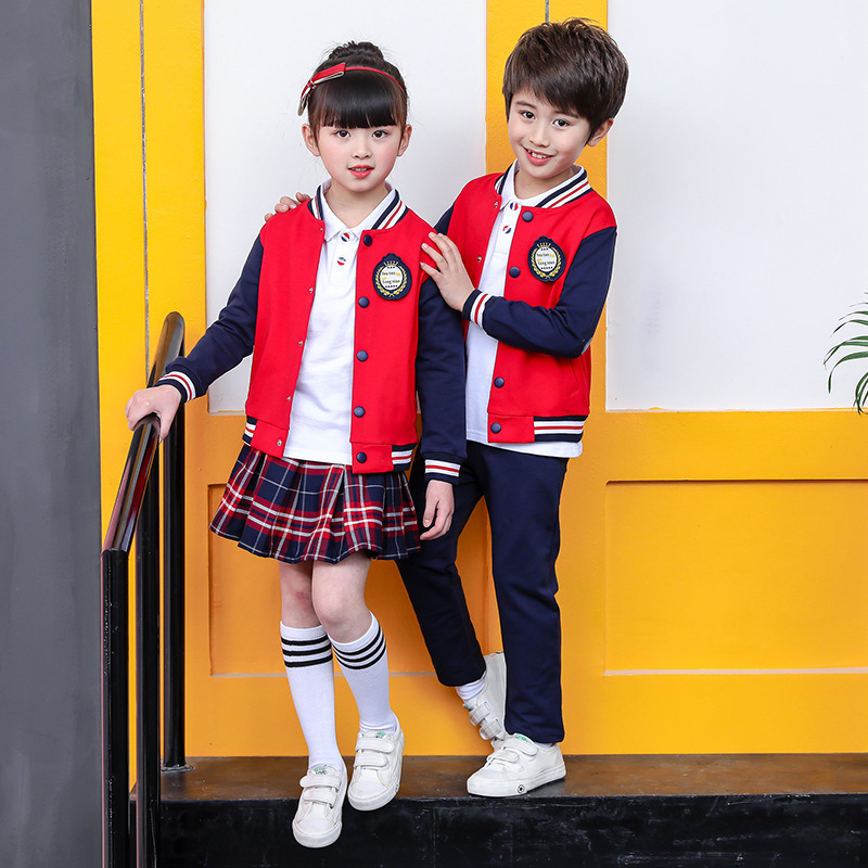 Customization of school uniform sports packages for children in kindergarten and school uniform in spring and autumn